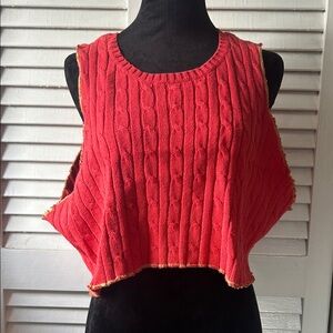 Cable Knit Sleeveless Sweater